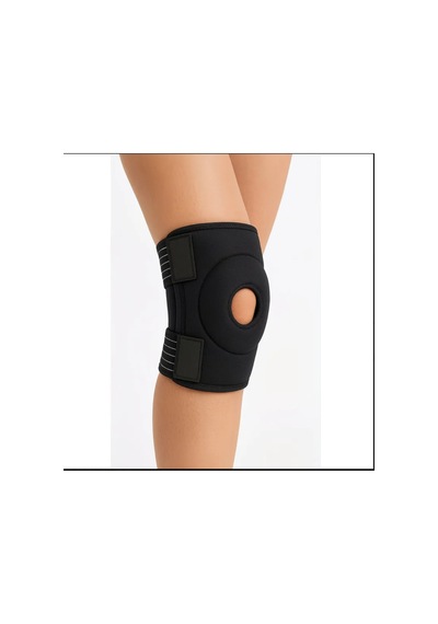 Quanzhou Menisküs İçin Medikal Dizlik Patella Ligament Destekli Termojelli Dizlik 1 Çift / Siyah