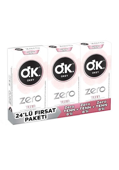 Okey Zero Tenn Prezervatif 3 x 8'li