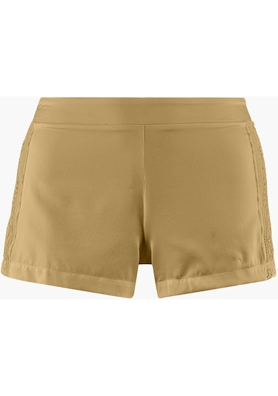 Aubade Midnight Whisper Shorty Dantelli Stretch Ipek Şort Külot Bronz
