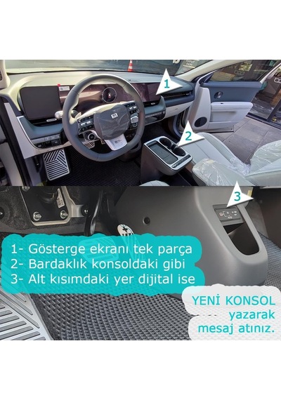 Hyundai Ionıq 5 3d Havuzlu Paspas Ve Bagaj Havuzu Seti Gri 2021-sonrası İoniq 5 Standart