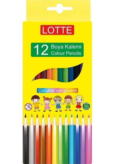 Lotte Kuru Boya Kalemi 12 Renk 12'li Kutu