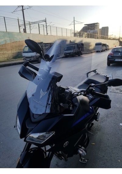 Zeus Motor 2018-2021 Yamaha Tracer 900 Uyumlu Uzun Ön Cam Füme