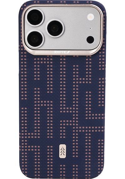 Apple Uyumlu iPhone 17 Pro Max Kılıf M-safe Şarj Özellikli Raptic Aramid Skin Serisi Kapak Lacivert Lacivert