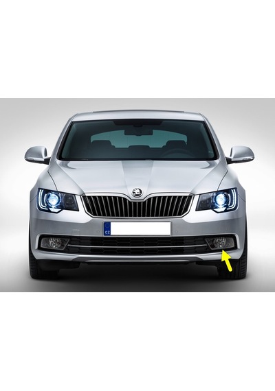 Skoda Superb 2 2014-2015 Ön Sol Sis Farı Çerçevesi 3T0807681