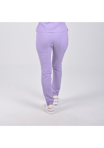 Lila Likralı Jogger Alt Üst Takım