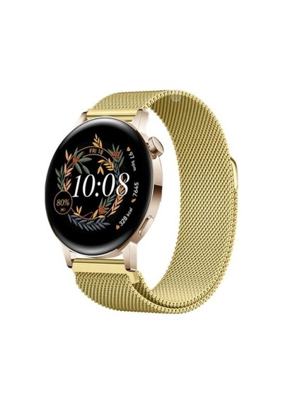 Huawei Watch Gt3 Elegant / Gt2 42mm Uyumlu 20mm Manyetik Milanese Loop Metal Kordon