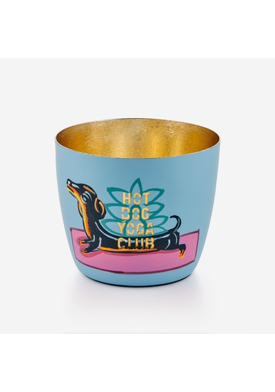 Mavi Demir Hot Dog Yoga Clun Mumluk 8x5x10 Cm