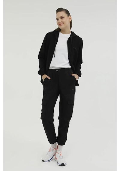Lumberjack Basic Full Zip Hoodie Siyah Kadın Sweatshirt W-sn77 1013396669 001