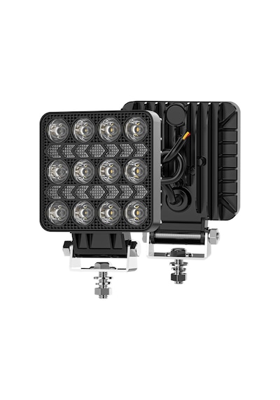 Off Road Çalışma Lambası Ve Sis Farı 4 İnç Selamlamalı Çakar İkaz Gündüz Led Drl 2 Mod 12/24 V
