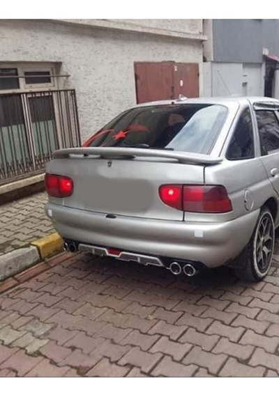 Oto H.i.t. Ford Escort Uyumlu Body Kit Difüzör 4 Çıkış Gri Yuvarlak