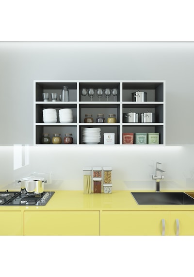 Kenzlife hazır mutfak hortus22 gri 060*120*22 banyo dolabı raflı kapaksız arkalıklı