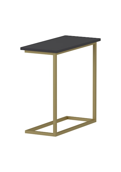 Narin Yan Sehpa, Metal Ayaklı Yan Sehpa, Ev-ofis - Antrasit/gold Antrasit/gold