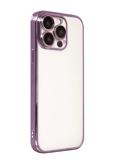 Apple Uyumlu   iPhone 15 Pro Max Razer Lensli Silikon - Mor