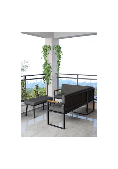 Mygusi Src Balkon, Bahçe, Cafe, Köşe Takimi Antrasit