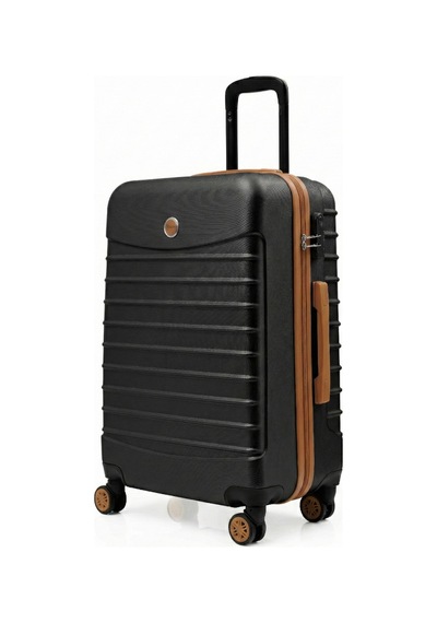 Louisiana Polo Orta Boy Valiz 4x2 Teker Siyah-taba 1168 Siyah - Taba