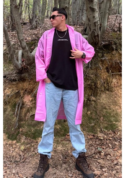 Mollycrush Unisex Su Rüzgar Geçirmez Katlanabilir Kapüşonlu Çıtçıt Düğmeli Eva Mavi Yağmurluk Pembe Mollycrush Unisex Su Rüzgar Geçirmez Katlanabilir Kapüşonlu Çıtçıt Düğmeli Eva Mavi Yağmurluk Pembe