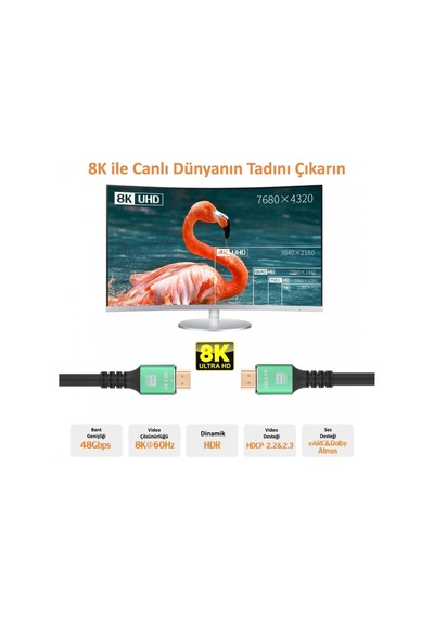 CODEGEN CPS8K50 5metre HDMI Görüntü Kablosu 8K