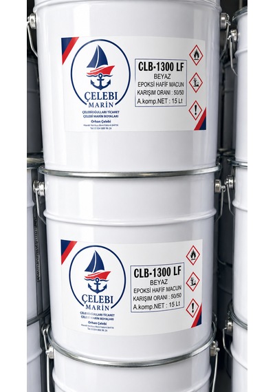 Çelebi Marin Ahşap Tekneler İçin Epoksi Hafif Macun 15+15 Takım 30 Lt