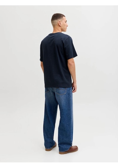 Jack&jones Jjelogo Tee Ss O-neck 2 Col Ss26 Sn Erkek T-shirt 12288016 Lacivert