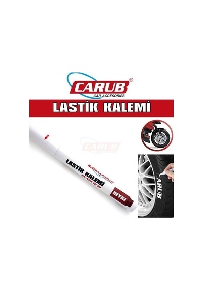 Carub Lastik Yazma Kalemi Lastik Boya Kalemi Beyaz