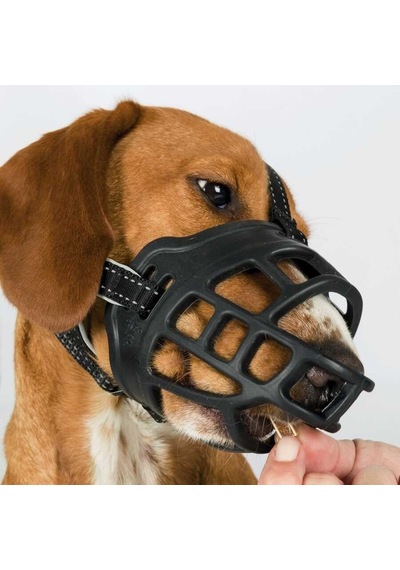 Trixie Köpek Esnek Silikon Ağızlığı , Kauçuk, L-xl, Siyah