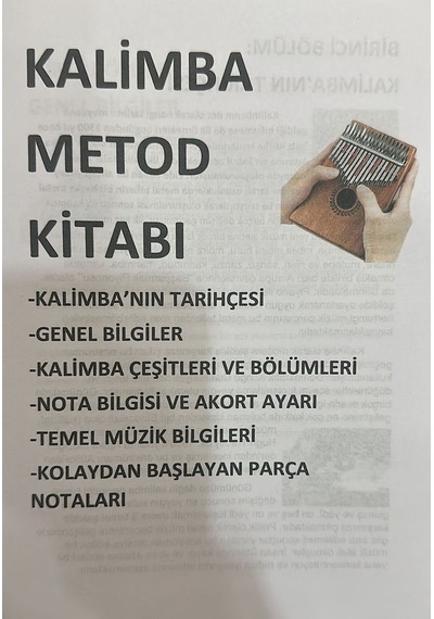 Kalimba Öğrenme Metodu Ve Çeşitli Şarkılar-sgh-klmbsha