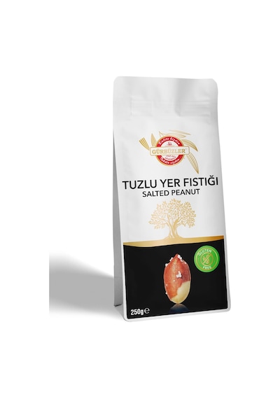 Gürbüzler Glutensiz Yer Fıstığı Kavrulmuş Tuzlu 250 G