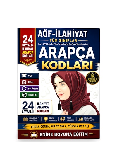 Aöf İlahiyat Arapça Tüm Sınıflar İçin Kodlarla Arapça
