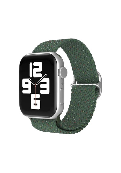 Apple Uyumlu Watch  42mm Kordon - Benekli Koyu Yeşil
