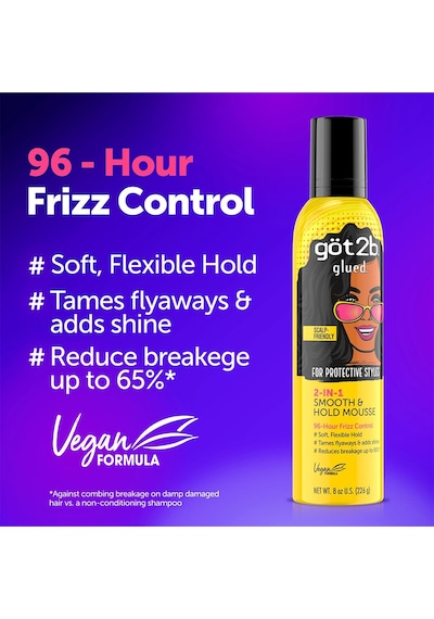 Got2b Glued 2-in-1 Düzleştirici Ve Sabitleyici Saç Köpüğü 226gr