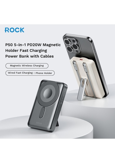 P50 10.000 Mah 5-in-1 Pd20w Magsafe Powerbank BEYAZ