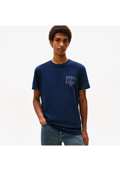 Tommy Hilfiger Signature Erkek Lacivert T-shirt Dm0dm22319