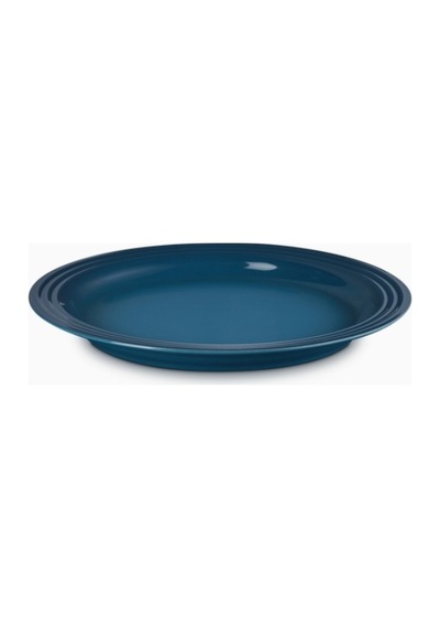 Le Creuset Klasik Dayanıklı Tasarım Seramik Yemek Tabağı 27 Cm Koyu Turkuaz