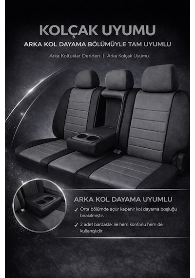 Bmw X1 2009 Ve Sonrası Uyumlu Colorline Elegance Deri Füme Siyah