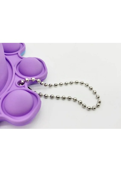 Toyfest Push Popper Flip Octopus Yumuşak Stress Giderici Çift Taraflı Anahtarlık
