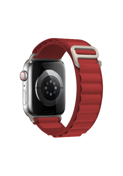 Gld-spt- Newface Apple Uyumlu Watch 42mm Mountain Kordon - Kırmızı
