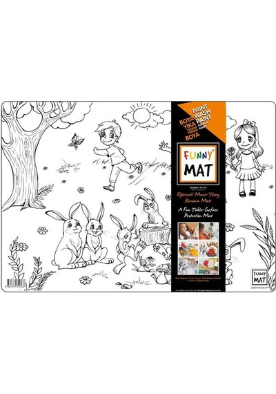 Akademi Çocuk Funny Mat Tavşanlar 33.5X48Cm