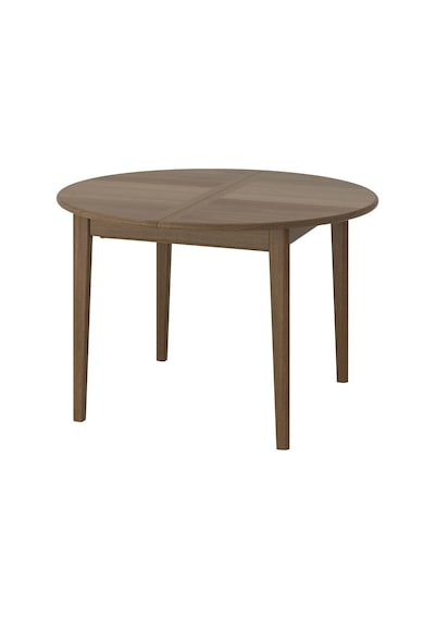 Ikea Kahverengi Modern Yemek Masası - Yuvarlak Yemek Masası