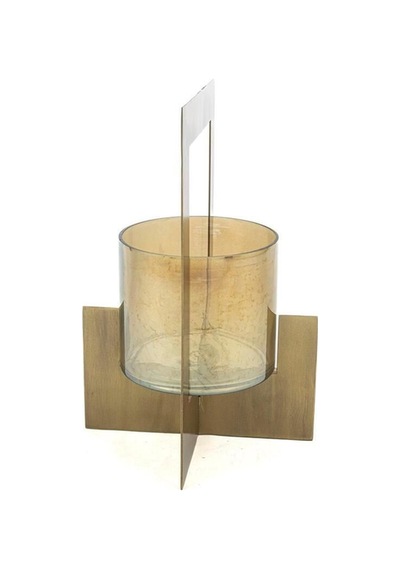 Mikasa Moor Gold Gri Cam Mumluk 21x21x32cm Gold
