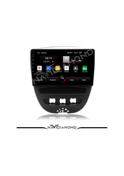 Peugeot 107 4 Gb Ram 64 Gb Hafıza Android Oem Multimedia Teyp Uyumlu Diğer