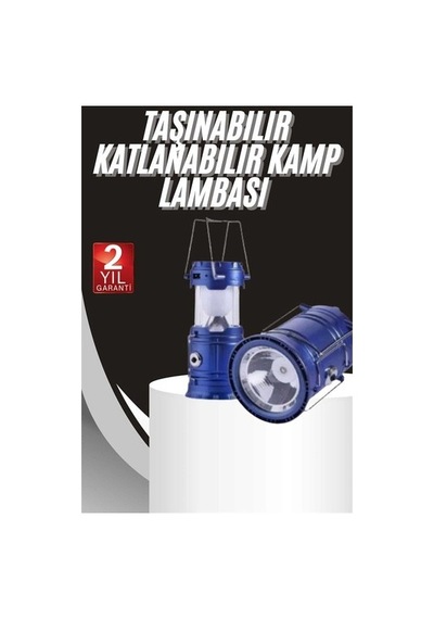 Kamp Lambası Solar Şarjlı Kızaklı Kamp Feneri Led Lamba Işıldak Çok Renkli 51731740