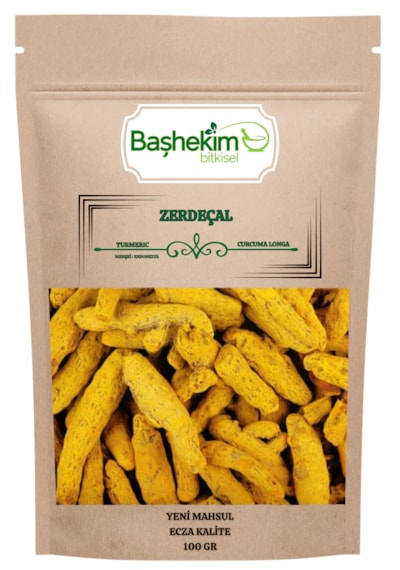 Zerdeçal Kök Kuru Yeni Mahsul Ecza Kalite Seçilmiş 100 Gr