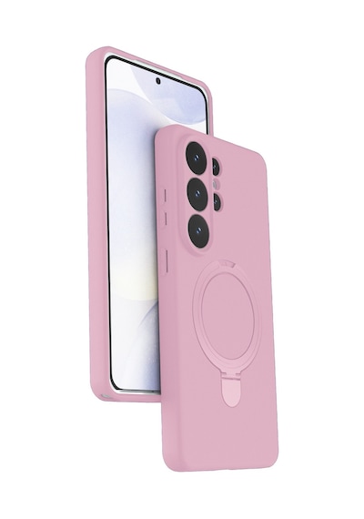 Samsung Galaxy  Uyumlu,  S26 Ultra Regal Magsafe Standlı Kapak - Açık Pembe