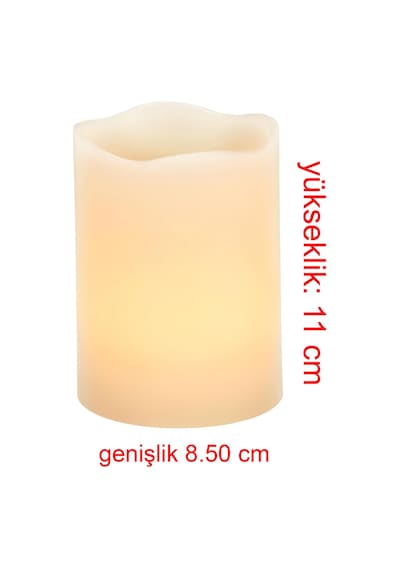 Pilli Led Işıklı Dumansız Mum Tealight 2'li Set Dekoratif Fonksiyonel Ev Ofis & Yeni Yıl Hediyesi