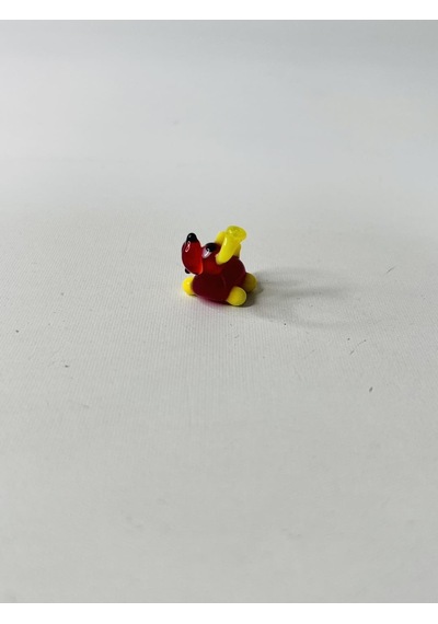 El Yapımı Mini Murano Cam Köpek Biblo A147-09