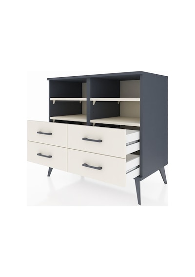 Hyperion Şifonyer 4 Raflı 4 Çekmeceli 88x44x80 Antrasit-aytaşı Aytaşı Hyperion Şifonyer 4 Raflı 4 Çekmeceli 88x44x80 Antrasit-aytaşı Aytaşı