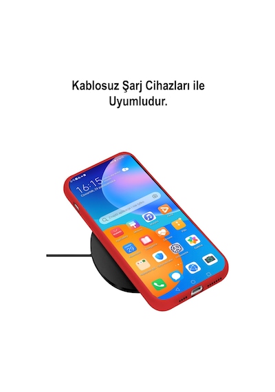 Huawei Y6 2019 Kapak İçi Kadife Lansman Silikon Kılıf