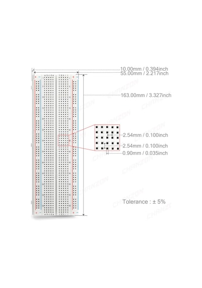 Breadboard Mb-102 830 Hücre Mb102 Büyük Boy Bread Board Proto