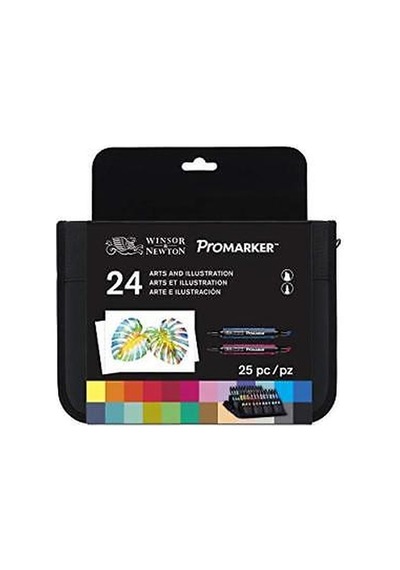Winsor & Newton Promarker 24+1 Sanat ve Illüstrasyon Çantalı Set