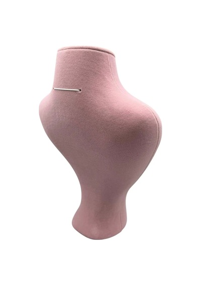 Yerli Üretim Zeus Model Süet Kumaş Pembe Renk 29/ 22 Cm Takım Kolye Sergileme Mankeni Çok Renkli